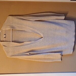 J. Crew Cream Deep V Neck Hemp Sweater Size M